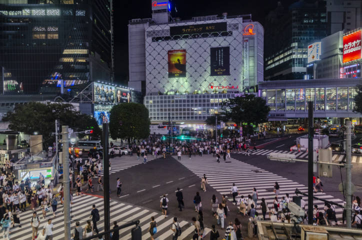 83 - Tokyo - barrio de Shibuya - gran cruce